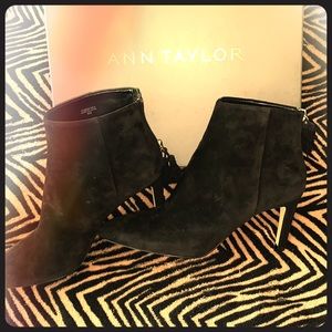 Ann Taylor suede booties!